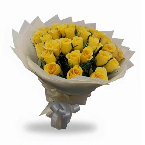 Premium 30 Yellow Roses Bouquet