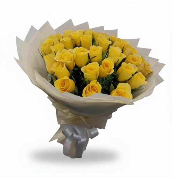 Premium 30 Yellow Roses Bouquet