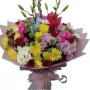 Premium Mixed Chrysanthemums & Roses Hand Bouquet