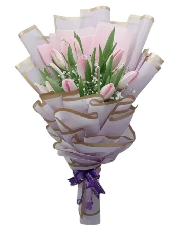Blushing Tulips Bouquet