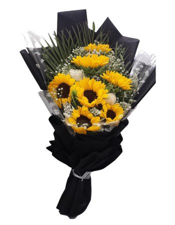 Golden Glow – Premium Sunflowers Flat Bunch