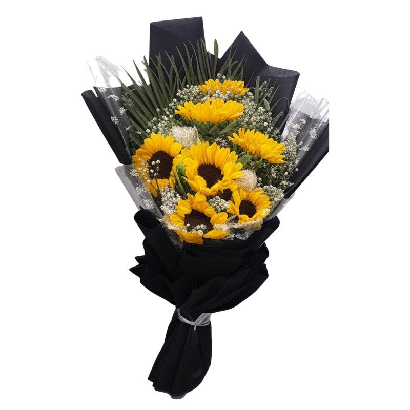 Golden Glow – Premium Sunflowers Flat Bunch