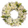 Premium White Rose & Lily Floral Wreath