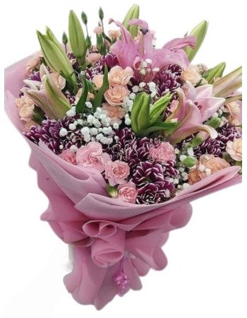 Premium pink Hand Bouquet