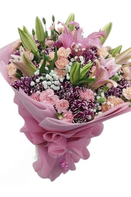 Premium pink Hand Bouquet