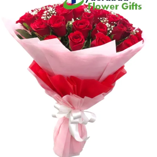 Romantic Charm – 30 Red Roses Bunch