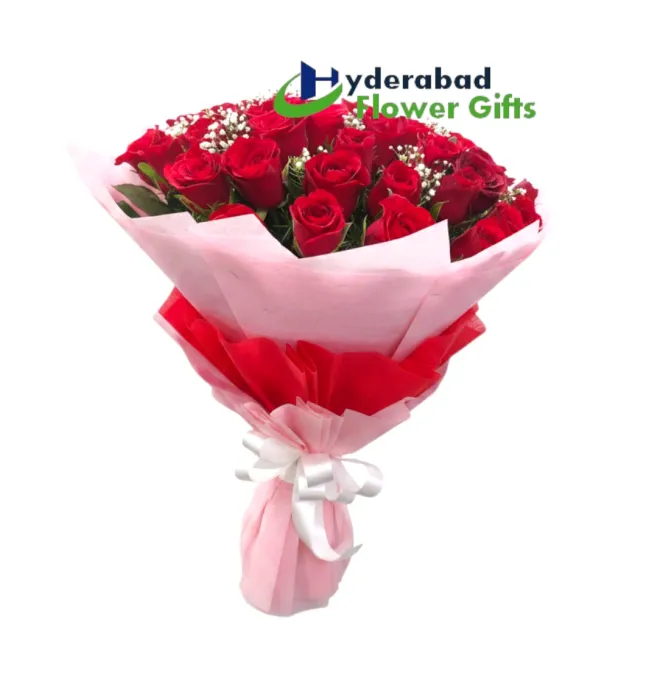 Romantic Charm – 30 Red Roses Bunch