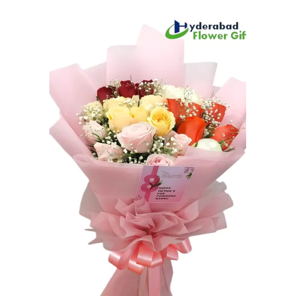 Mix Flower Bouquet For Valentine