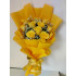 Sunshine Glow – 10 Yellow Roses Premium Bunch