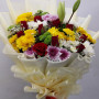 Floral Harmony – Mixed Flowers Hand Bouquet in Korean Wrap