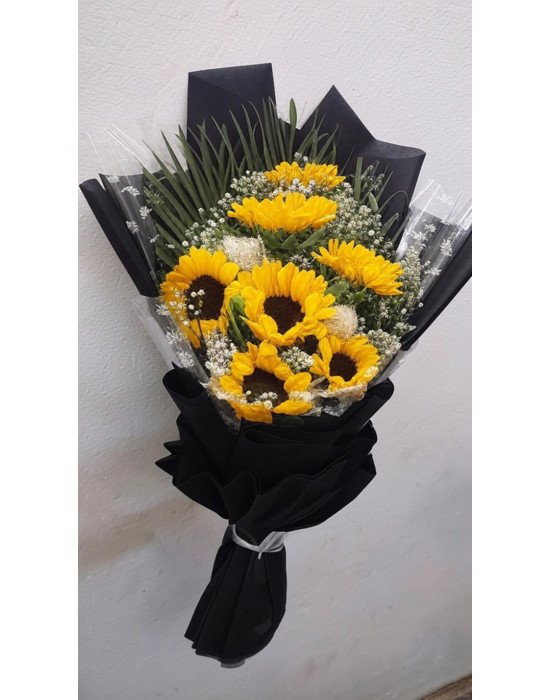 Golden Glow – Premium Sunflowers Flat Bunch