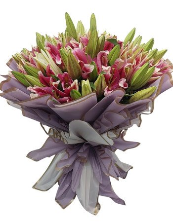 Oriental Lilliums Hand Bouquet