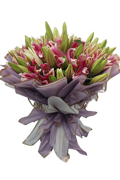 Oriental Lilliums Hand Bouquet