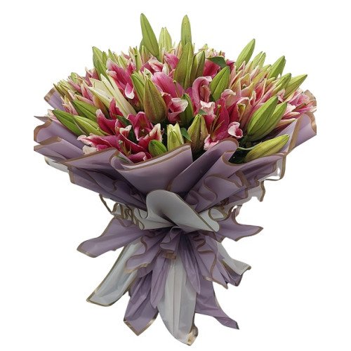 Oriental Lilliums Hand Bouquet