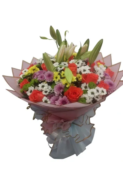 Premium Mix Flowers Hand Bouquet