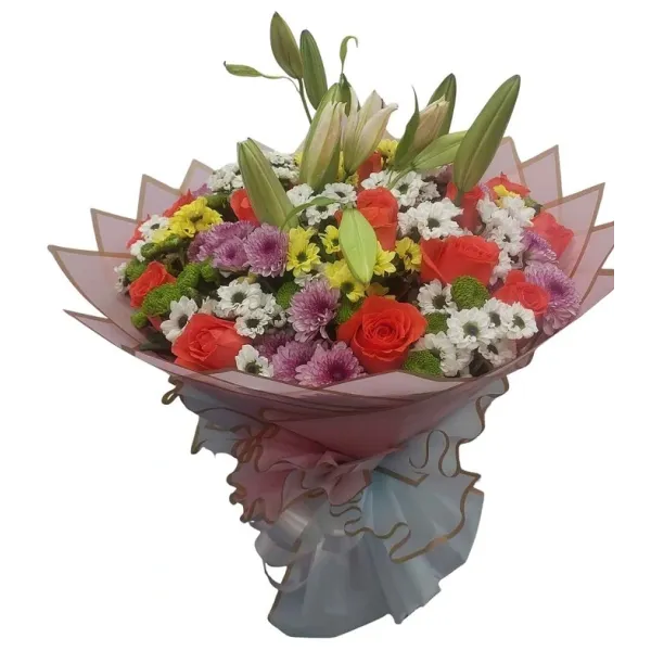 Premium Mix Flowers Hand Bouquet
