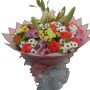 Floral Harmony – Mixed Flowers Hand Bouquet in Korean Wrap