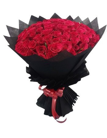 100 Red Roses Hand Bouquet