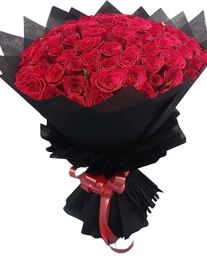100 Red Roses Hand Bouquet