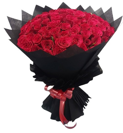 100 Red Roses Hand Bouquet