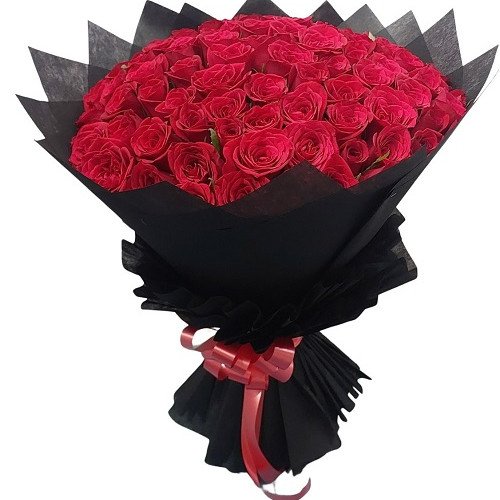 100 Red Roses Hand Bouquet