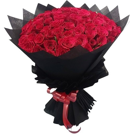 100 Red Roses Hand Bouquet