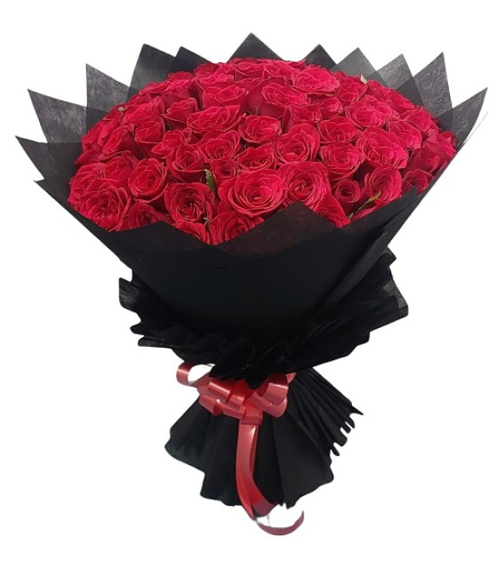 100 Red Roses Hand Bouquet