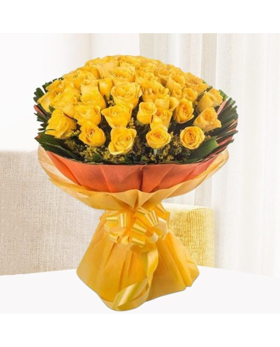 Cute Yellow Roses Bouquet