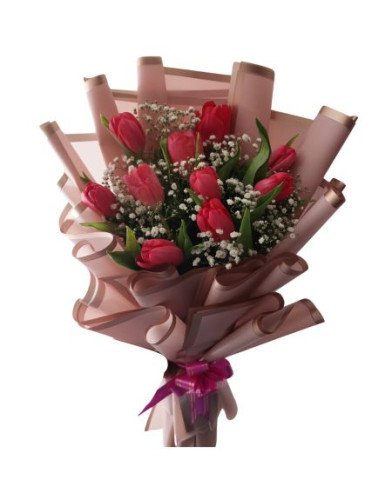 Blushing Tulips Bouquet