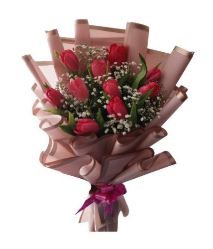 Blushing Tulips Bouquet