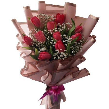 Blushing Tulips Bouquet