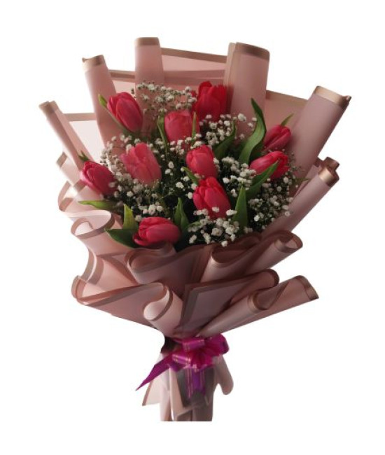 Blushing Tulips Bouquet