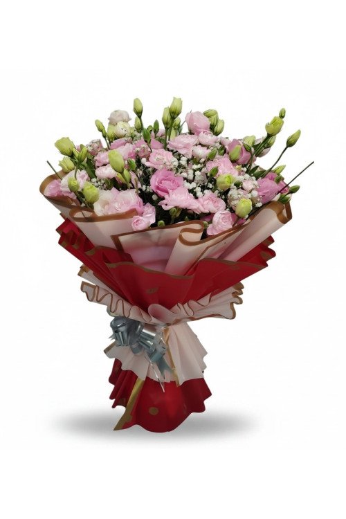 Premium Pink Carnations & Estoma Bouquet