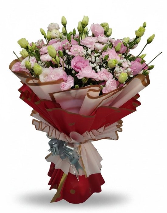 Premium Pink Carnations & Estoma Bouquet