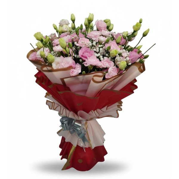 Premium Pink Carnations & Estoma Bouquet