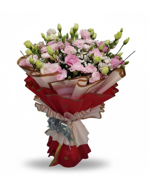 Premium Pink Carnations & Estoma Bouquet
