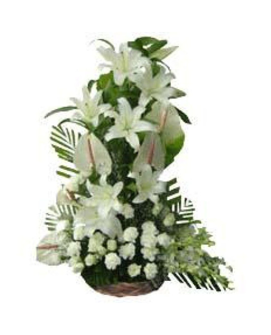 Exotic White Flowers Arrangement