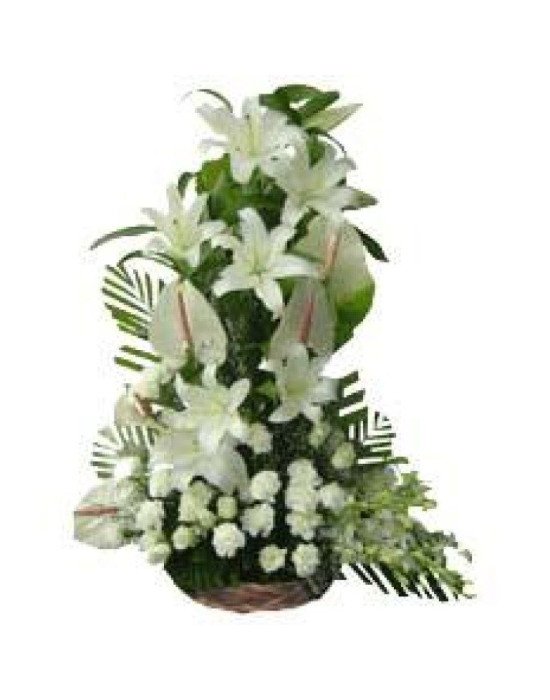Exotic White Flowers Arrangement